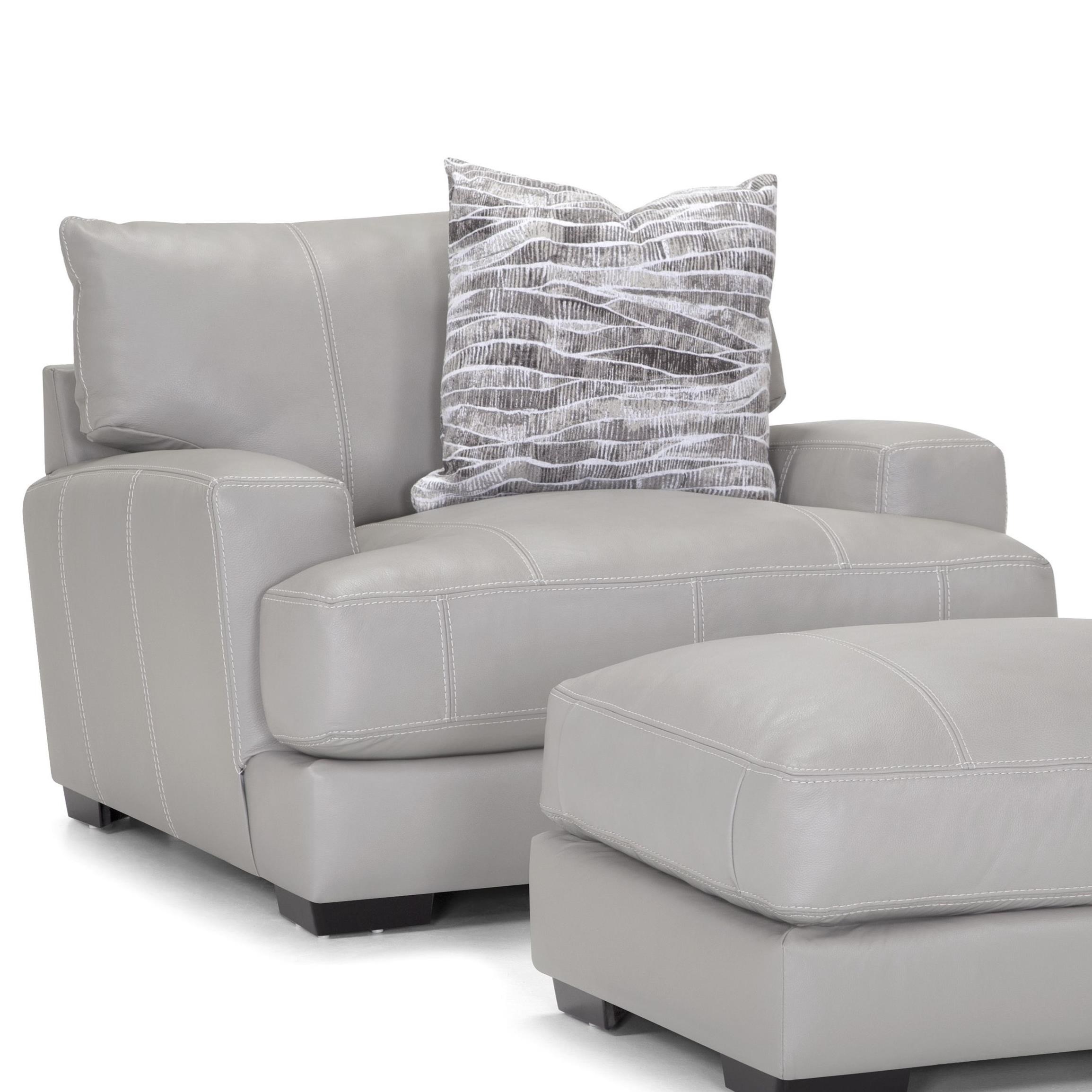 Gray leather chair and a discount half